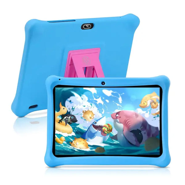 10 Inch Android Kids Tablet PC for Study Education Children Tablet with Silicone Case 2+32GB Google Play Wifi Tablet with Holder