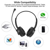 Wireless Headphone Hifi Sound Quality Head-Mounted Noise Reduction Bluetooth Headset with Microphone for Business