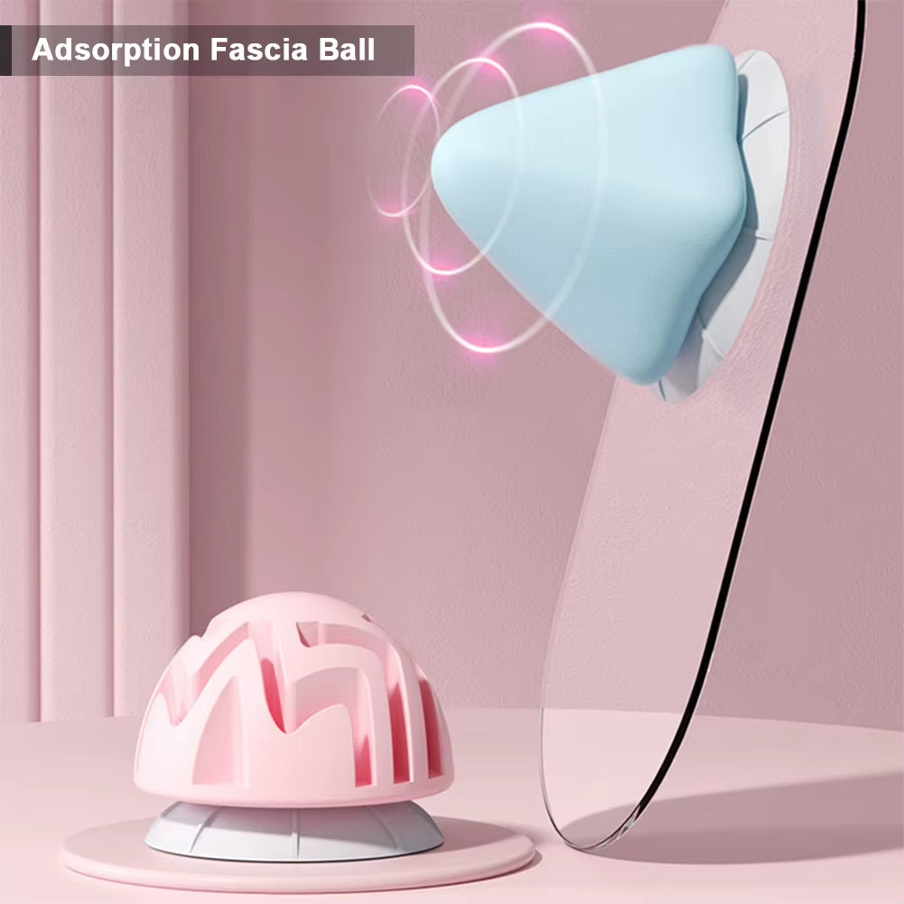 Silicon Massage Ball with Suction Cup Trigger Point Ball Myofascial Release Ball for Yoga Physical Therapy Acupoint Massage