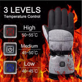 1Pair Heated Gloves Electric Thermal Warmer Gloves Cycling Motorcycle Bicycle Ski Outdoor Activities Equipment Cotton Waterproof