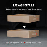 Adjustable Gaming Sim Cockpit with Red Seat Fits for Logitech G920 G923,Thrustmaster T300 Racing Steering Wheel Stand