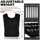 Adjustable Weight Vest, Ankle Weights with Weights, Wrist Weights, Gym Running Weights Strength Training Equipment Fitness Tools
