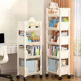 5-Layers with Wheels Storage Shelves，Bathroom Organizers and Storage，Storage Cabinet，Rolling Cart，Use for Home and Kitchen