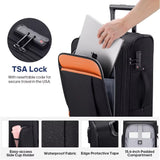 Expandable 22X14X9 Carry-On Luggage, 20 Inch Suitcase with Wheels & TSA Lock, Travel Bag Set with 4 Packing Cases for Men & Wome