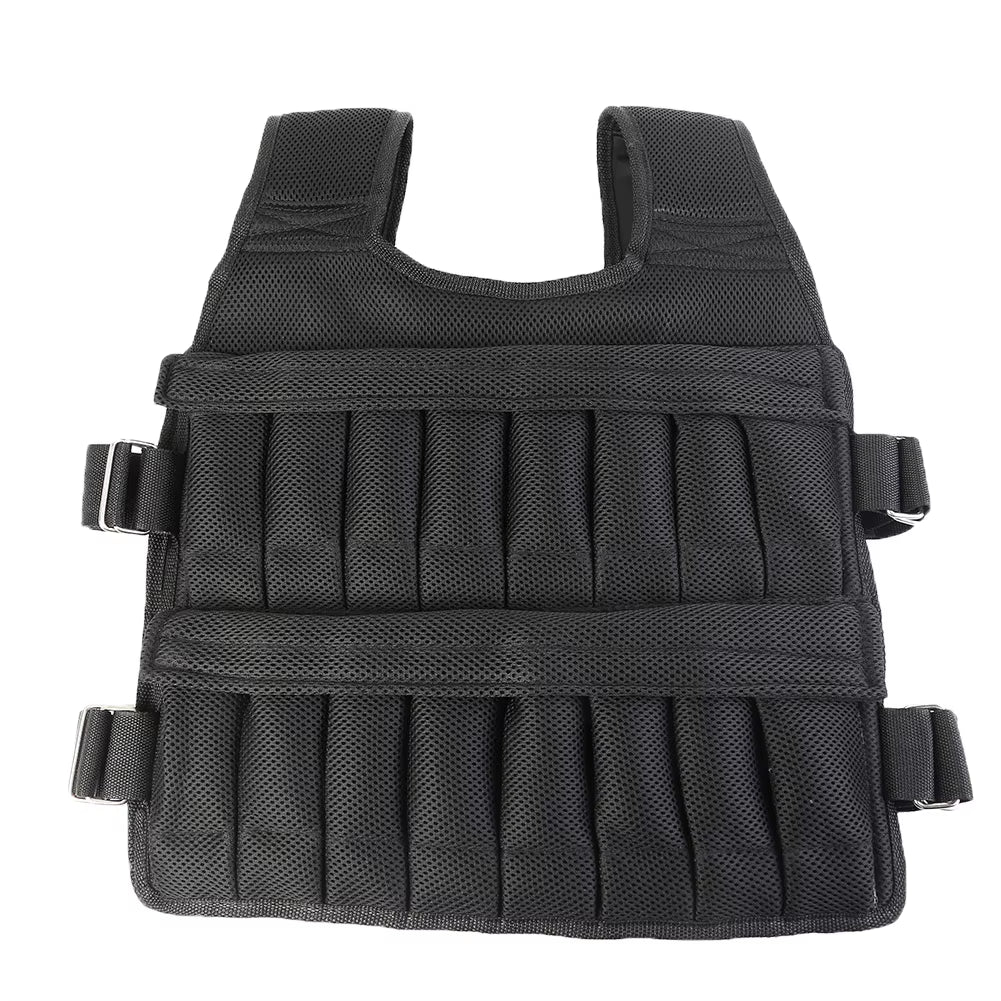 20Kg 50Kg Loading Weighted Vest Adjustable Exercise Training Fitness Jacket Gym Workout Boxing Vest Sand Fitness Waistcoat