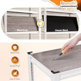 5 Tier Storage Shelves, 2500LBS Adjustable Metal Shelving Unit, White Shelves for Pantry, Kitchen, Garage,, Customized