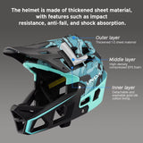 Full Face Mountain Bike Helmet Adult Racing Downhill MTB Helmet for Men/Women Adult Mountain Bike Helmet with Visor over 31 Vent