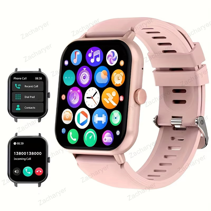 Fitness Tracking, Sleep Monitoring Time Smart Watch, with Wireless Call Function, Compatible with Android and Iphone,