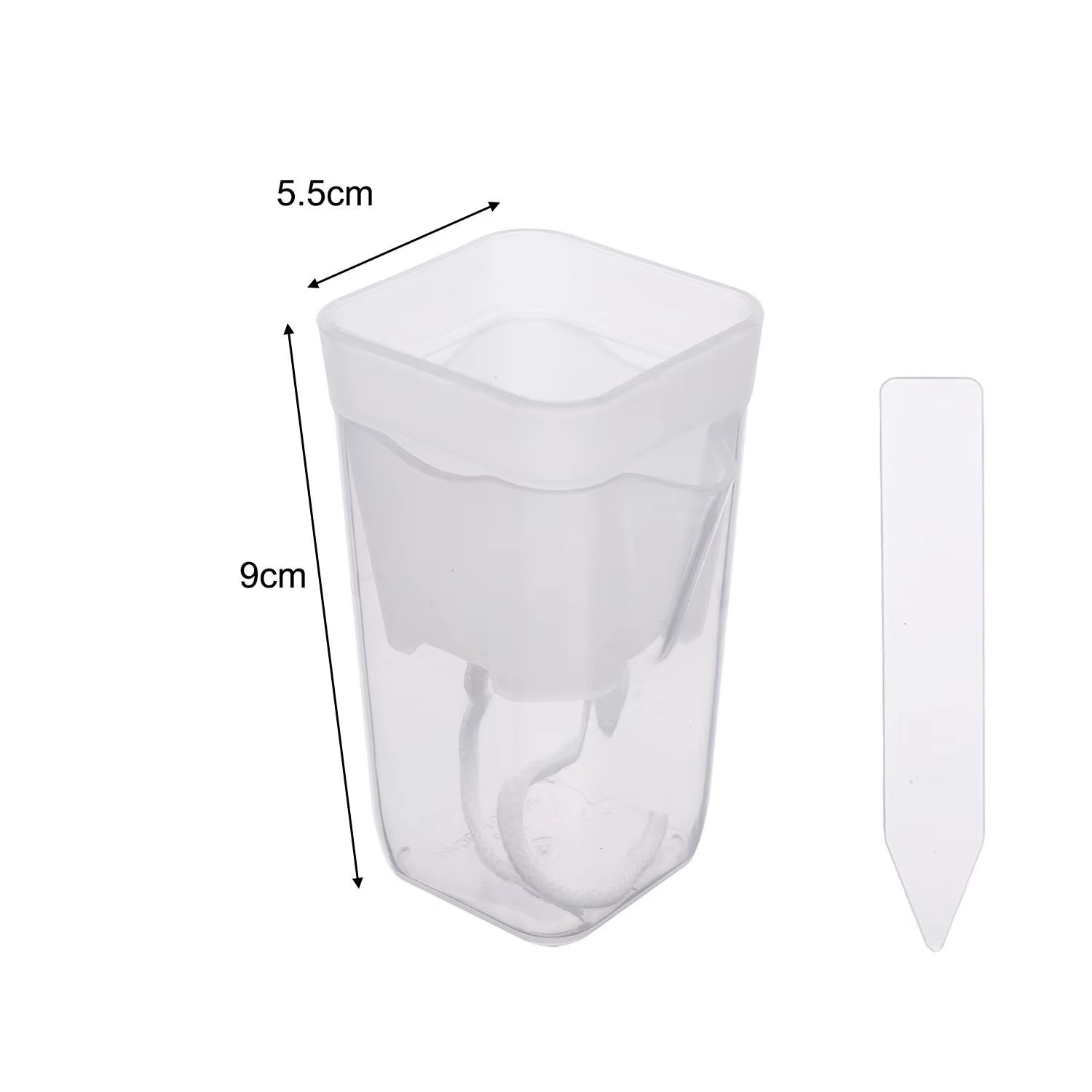 Transparent Flower Plant Pot Self Watering Planter Drainage Holes Seedling Propagation Container Household Garden Accessories