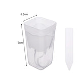 Transparent Flower Plant Pot Self Watering Planter Drainage Holes Seedling Propagation Container Household Garden Accessories