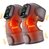 Rechargeable Electric Knee Massager 3-In1 Heated Vibration Pad for Joint Pain Relief Elbow Shoulder Arthritis Support Belt
