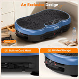 Vibration Plate Weight Loss Machine 120 Speed Levels Calorie Tracking for Home Gym Fat Burner Whole Body Shaker Muscle Toning