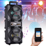 3000W Portable Bluetooth Speaker Subwoofer Heavy Bass Sound System Party DJ Karaoke Remote &MIC