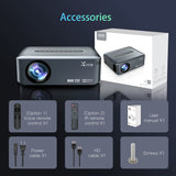 Smart Projector Full HD 1080P Home Theater Projector 4K Projectors Android 9 5G WIFI LED 8K Video Projectors Mini for Phone