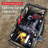 Large Soft-Sided Tool Bag with Reinforced Bottom - Spacious Multi-Pocket Design for Organizing Wrenches, Screwdrivers & Tools