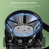 500W Compact Fruits Juicer Juice Extractor Machine Wide Mouth 3” Feed Chute for Fruit Vegetable Centrifugal Extractor