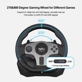 V9 Volante PC Steering Wheel Gaming 270°/900° Racing Wheel for PS4/PS3/PC Windows 7,8,10,11/Switch/Xbox One/Xbox Series X/S