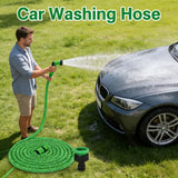 Retractable Magic Hose with High-Pressure Water Gun for Car Washing Garden Watering Multi-Function Cleaning Sprayer for Outdoor