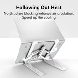 Portable Laptop Stand Foldable Support Base Notebook Stand for Macbook Pro Lapdesk PC Computer Laptop Holder Cooling Pad Riser