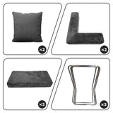 Foldable Sofa Bed with a Removable Backrest, an Oversized Floor Sofa That Works as a Two-Seater Perfect for Living Rooms.