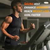 Men'S Body Shaper Waist Trainer Sauna Vest Double Belt Sweat Shirt Corset Top Abdomen Slimming Shapewear Fat Burn Fitness Suits