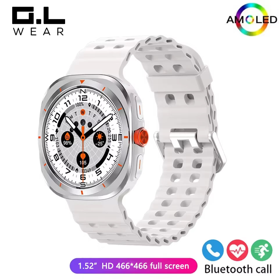 G.L Wear 2025 New Smartwatch for Men Heart Rate Monitoring Bluetooth Calling Fitness Tracking Pedometer Men'S Smartwatch