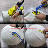 55-75Cm Linen Yoga Ball Cover Non-Slip Fitness Ball Cover Balance Ball Protector Gym Yoga Pilates Fitness Bodybuilding Accessory
