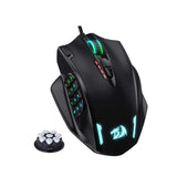 M908 RGB Backlight LED USB Wired Gaming Mouse 18 Programmable Mouse Buttons 12400 DPI