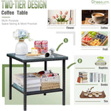 3 Pieces Patio Furniture Set Outdoor Wicker Rocking Chairs with Glass Coffee Table for Garden Backyard Porch Poolside, Beige