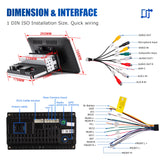 10.1 Inch 4+64GB Rotatable IPS Touchscreen Single 1 DIN Car Stereo Wireless Apple Carplay Android Auto FM Bluetooth GPS