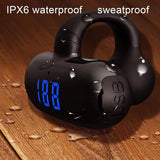 Open-Ear Headphones Bone Conduction Earphones with LED Power Display Type-C Rechargeable Call Device for Running Walking