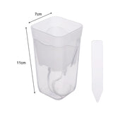 Transparent Flower Plant Pot Self Watering Planter Drainage Holes Seedling Propagation Container Household Garden Accessories