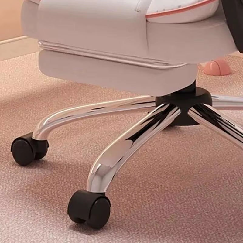 Aesthetic Low Price Kawaii Office Chair Back Cushion White Luxury Girls Gaming Chair Office Furniture