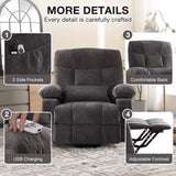 Power Lift Recliner Chair for Elderly with Vibration Massage and Lumbar Heating Electric Recliner Sofa with Cup Holde，Customized