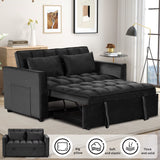 3-In-1 Multifunctional Modern Sofa Bed Comfortable Double Sofa with Pillows