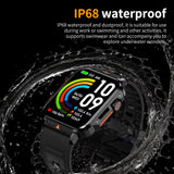 2025 Luxury Military Smart Watch Men Health Monitor Bluetooth Call Fitness Sport Waterproof Smartwatch for Xiaomi Women Android