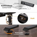 Ergonomic Electric Height Adjustable Standing Desk with 5 Drawers, 63 x 30 Inches, Customizable Office Furniture