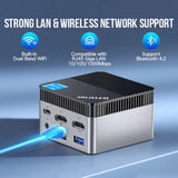 Gmktec KB5 Mini PC Intel Celeron N5105 Windows 11 Pro 4K Mini PC DDR4 8GB RAM 128GB ROM Wifi5 BT4.2 Desktop Computer Work