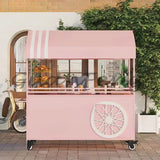 Stall Trolley Mobile Stall Snack Cart Display Stand Night Market Float Outdoor Market Stall