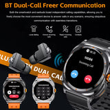 2025 New 6ATM Waterproof Smart Watch Men Outdoor Smartwatch GPS Earphone Compass Heart Rate LED Bluetooth Call Sports Gift