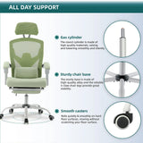 Ergonomic High-Back Mesh Rocking Gaming Chair with Lumbar Support and Swivel Function for Home Office