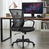 Ergonomic Mid Back Mesh Office Chair with Lumbar Support and Armrests