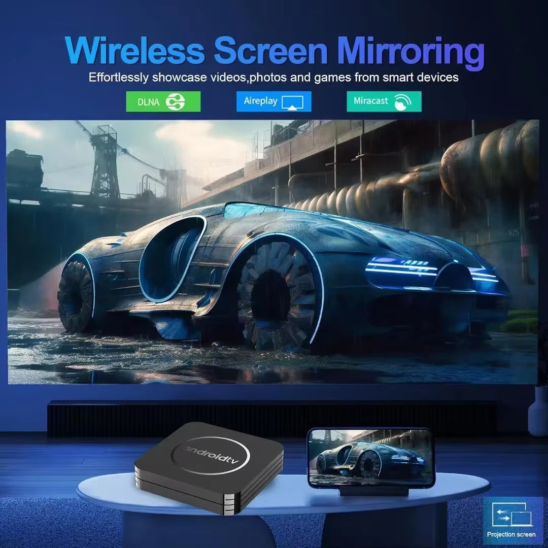 Q3 Android 14 TV Box 8K Set Top Box Allwinner H3 HD 4K 2.4G Wifi 4GB 64GB Smart Streaming Media Player Google Play Youtube