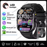 2025 NEW Military Smartwatch 2.01Inch HD Screen for Android/Ios Bluetooth Call Waterproof Outdoor Sports Fitness Smart Watch Men