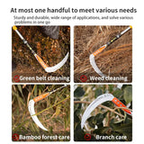Manual Grass Sickle – Crack Weeding Tool for Roads, Long-Handle Agricultural Sickle for Grass Cutting and Gardening