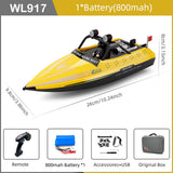 Wltoys WL917 RC Boat 2.4Ghz Remote Control Boats RC Jet Boat 16Km/H RC Boat Toy Gift for Kids Adults Boys Storage Bag Package