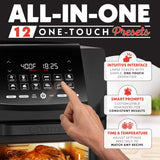 14 Qt Air Fryer Oven with Rotisserie, Digital Display, 12 Presets, Dishwasher Safe Accessories
