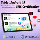 2025 Android 15 Tablet, 12GB RAM, 128GB Storage with 1TB Expandable Memory, 10.95-Inch Display, Octa-Core Processor, Dual Cameras, 8000mAh Battery with 18W Fast Charging