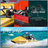 Wltoys WL917 RC Boat 2.4Ghz Remote Control Boats RC Jet Boat 16Km/H RC Boat Toy Gift for Kids Adults Boys Storage Bag Package