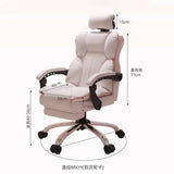 Aesthetic Low Price Kawaii Office Chair Back Cushion White Luxury Girls Gaming Chair Office Furniture